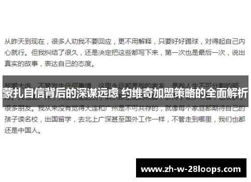 蒙扎自信背后的深谋远虑 约维奇加盟策略的全面解析